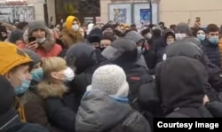 Наталья Резонтова на митинге в поддержку Алексея Навального