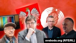 Аркадзь Гартунг, Пятро Пятроўскі, Павал Яньскі, Даніэль Мікусяк. Ілюстрацыйны каляж