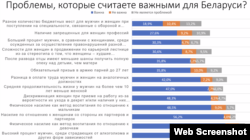 Cкрын з прэзэнтацыі дасьледаваньня