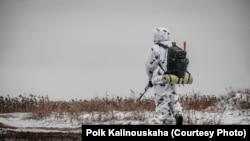 Боец полка имени Калиновского. Фото предоставлено пресс-службой полка