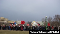 Антивоенный митинг в Петербурге, 8 марта 2014 года