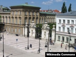 Сядзіба Варшаўскага Ўнівэрсытэту, зь якім супрацоўнічае ВБУ