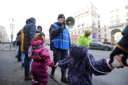 Міліцыянта нагадвае пра тое, што акцыя несанкцыянаваная