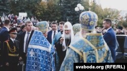 Патриарх Кирилл во время визита в Беларусь