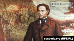 Кастусь Каліноўскі, фрагмэнт літаграфіі. Ляілея Варэца, Валянцін Варэца