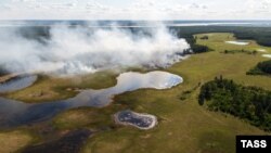 Лесной пожар в Якутии, архивное фото