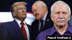 Дональд Трамп, Аляксандар Лукашэнка, Валер Карбалевіч. Каляж