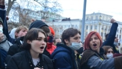 Молодежь на митинге в Краснодаре, архивное фото