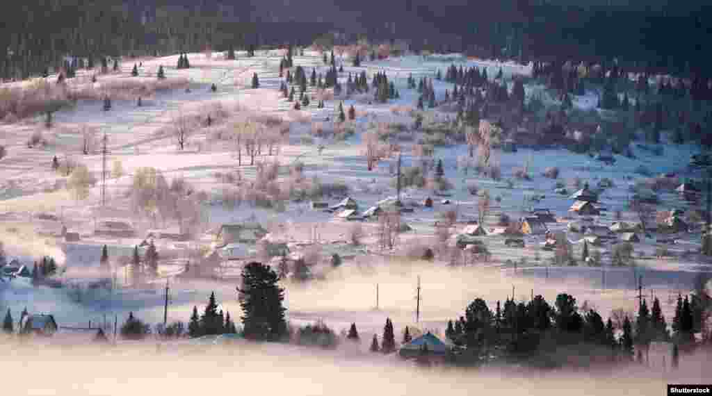 Village in the middle of Siberia